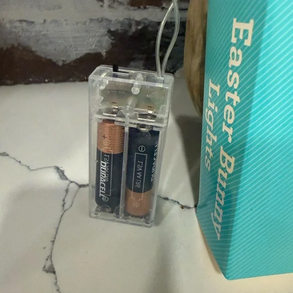 Brand NWT White Easter Bunny String Lights with Timer - Picture 6 of 16